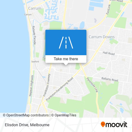 Elisdon Drive map