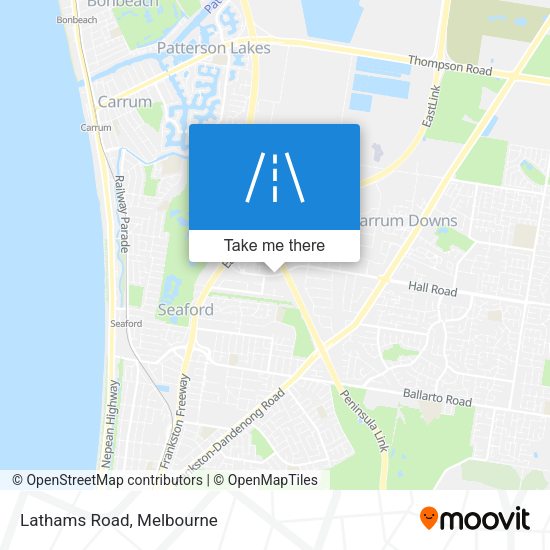 Lathams Road map