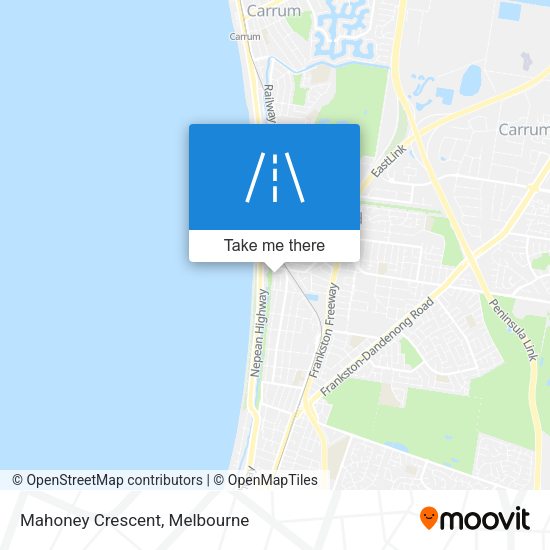 Mahoney Crescent map