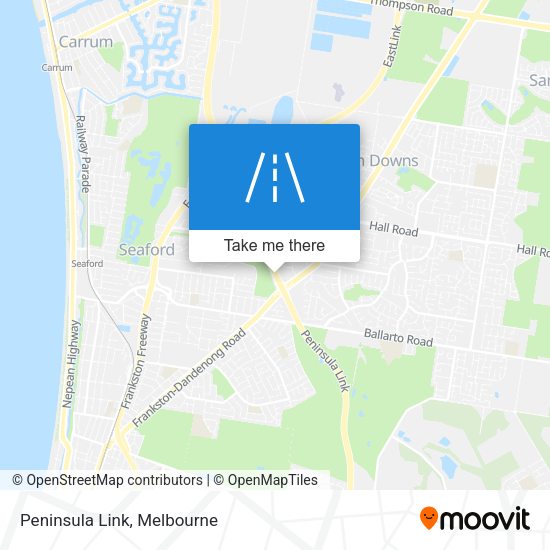 Peninsula Link map