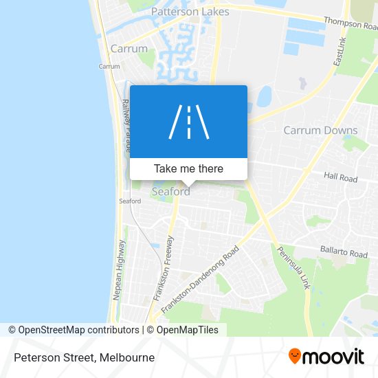 Peterson Street map