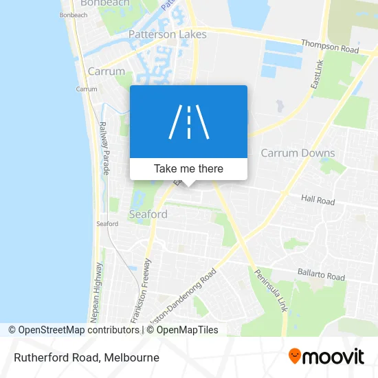 Mapa Rutherford Road