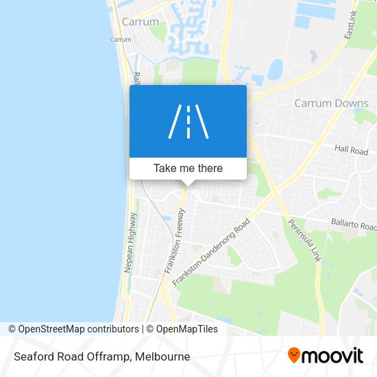 Seaford Road Offramp map