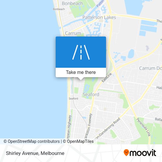Shirley Avenue map