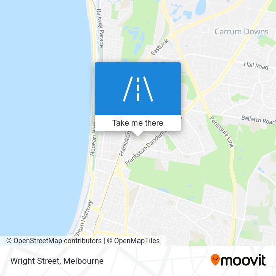 Wright Street map