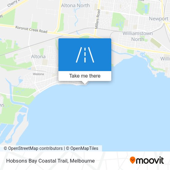 Hobsons Bay Coastal Trail map