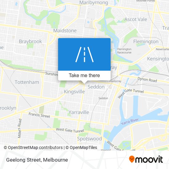 Mapa Geelong Street