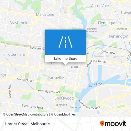 Harriet Street map