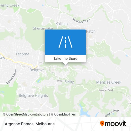 Argonne Parade map