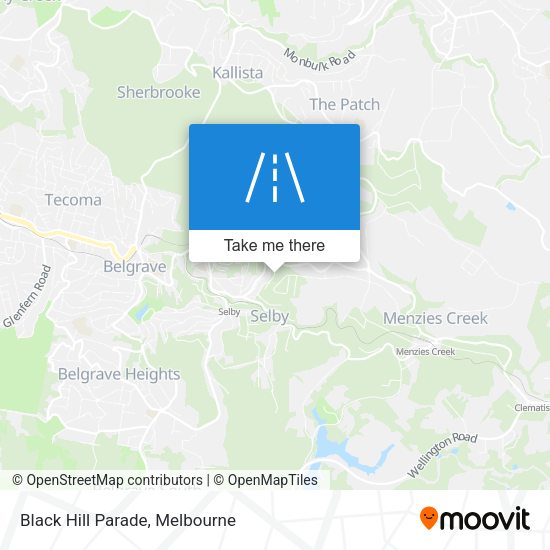 Black Hill Parade map