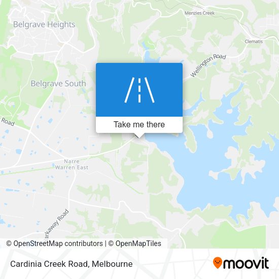 Cardinia Creek Road map