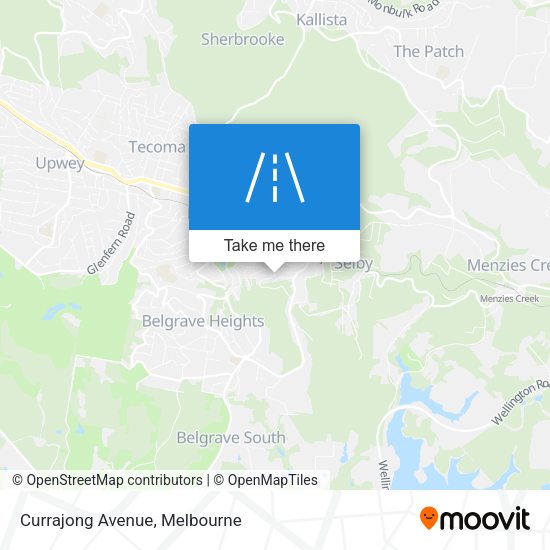 Currajong Avenue map