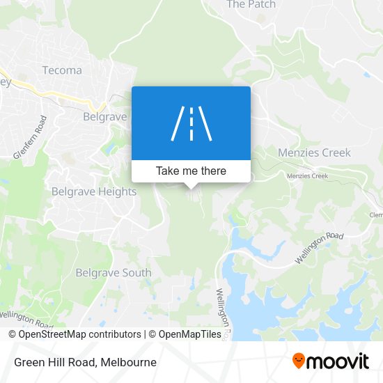 Green Hill Road map