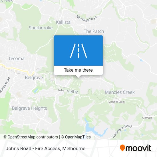 Johns Road - Fire Access map