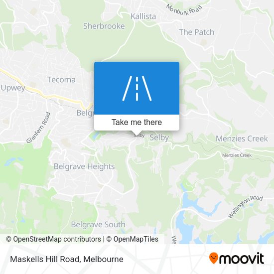 Maskells Hill Road map