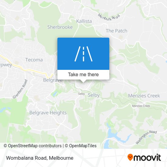 Wombalana Road map