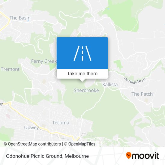 Odonohue Picnic Ground map