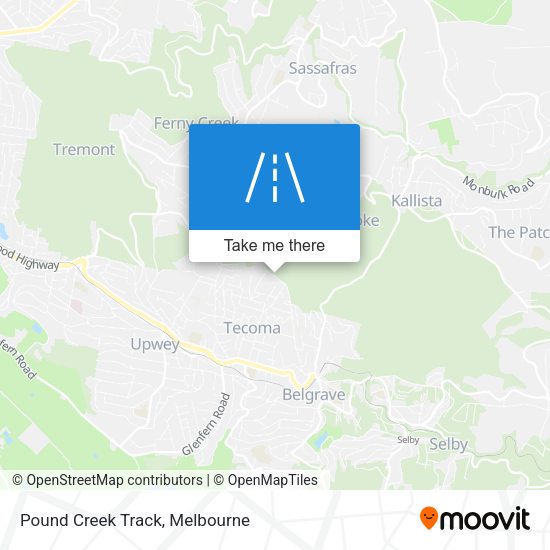 Pound Creek Track map