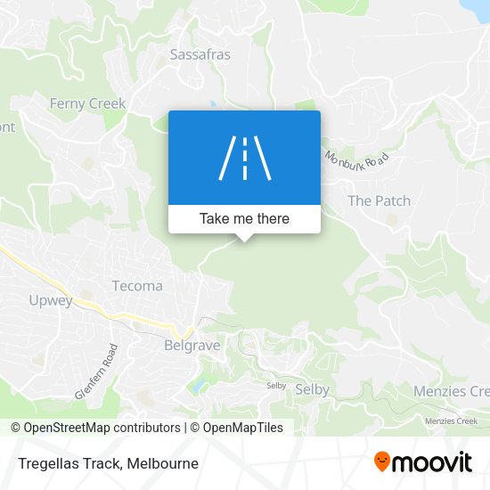 Tregellas Track map
