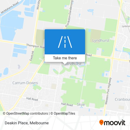 Deakin Place map