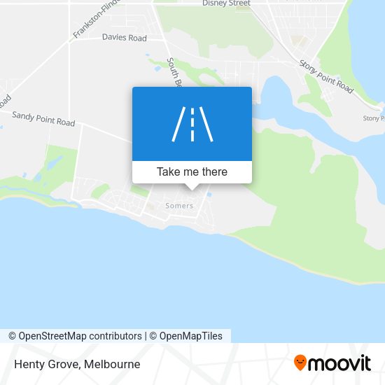 Henty Grove map