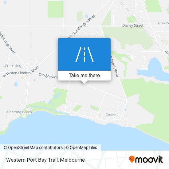 Western Port Bay Trail map