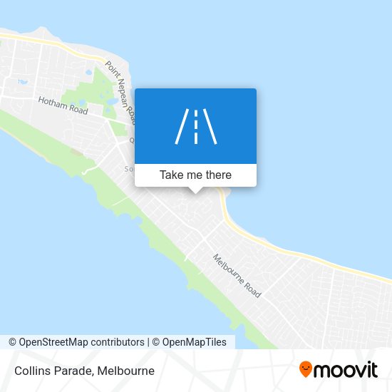 Collins Parade map