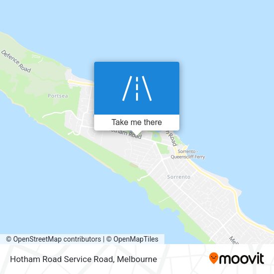Hotham Road Service Road map