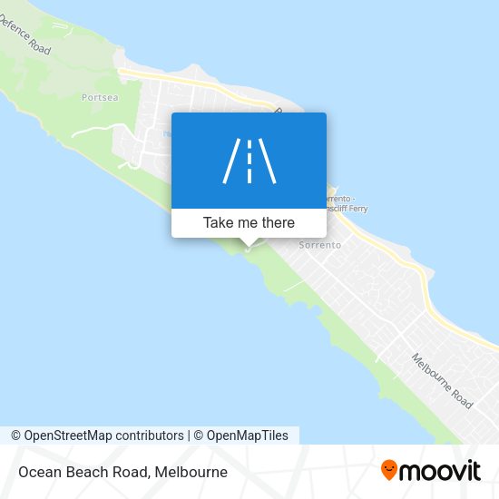 Ocean Beach Road map