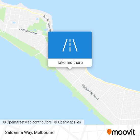 Saldanna Way map