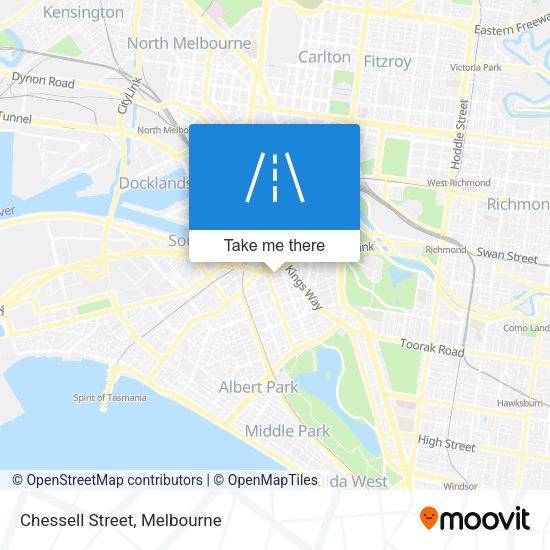 Chessell Street map