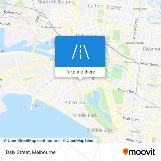 Daly Street map