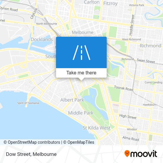 Dow Street map