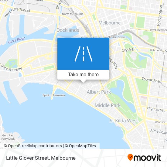 Mapa Little Glover Street