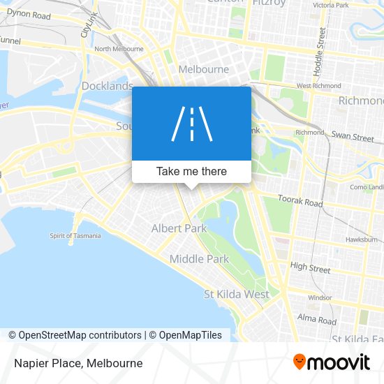 Napier Place map