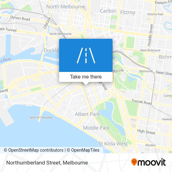 Northumberland Street map