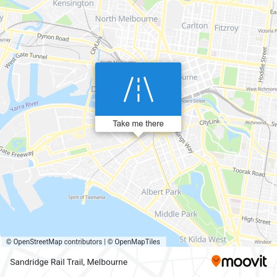 Sandridge Rail Trail map