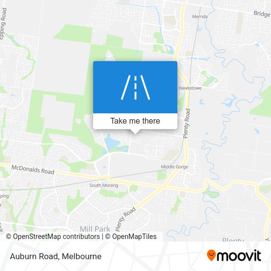 Auburn Road map