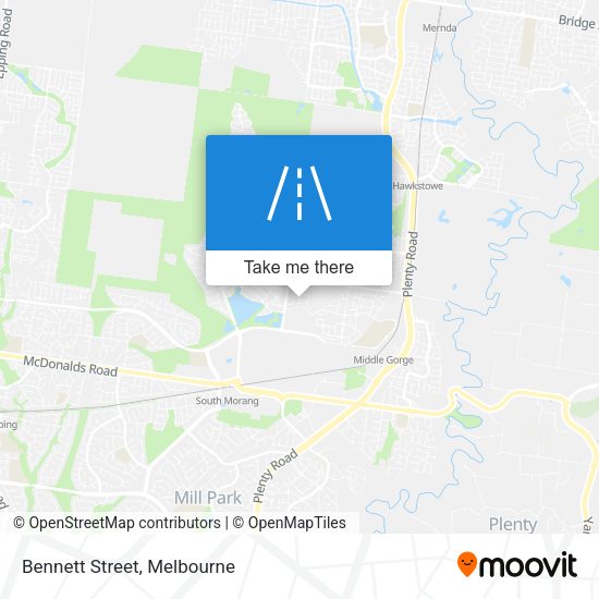 Bennett Street map