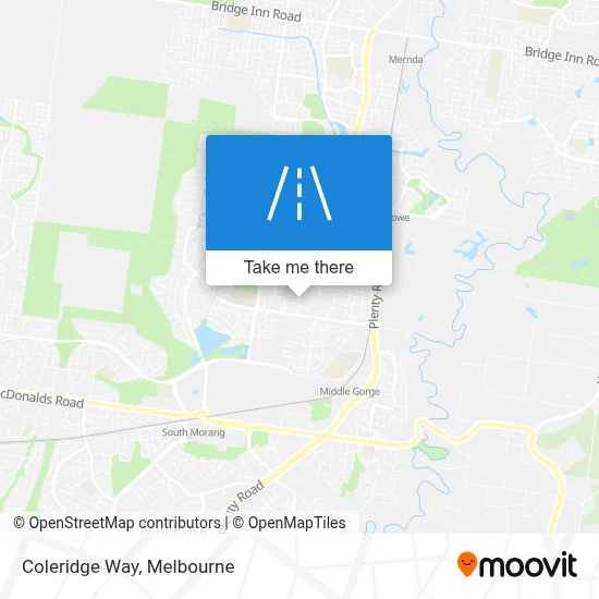 Mapa Coleridge Way