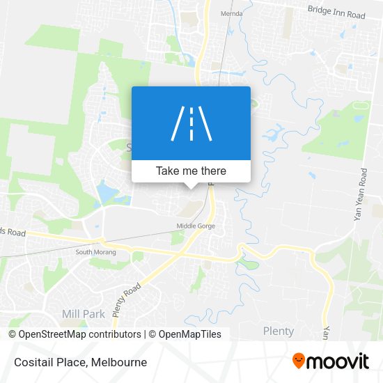 Cositail Place map