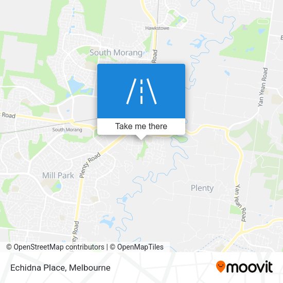 Echidna Place map