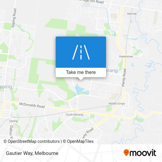 Gautier Way map