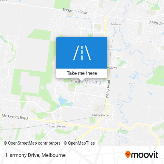 Harmony Drive map