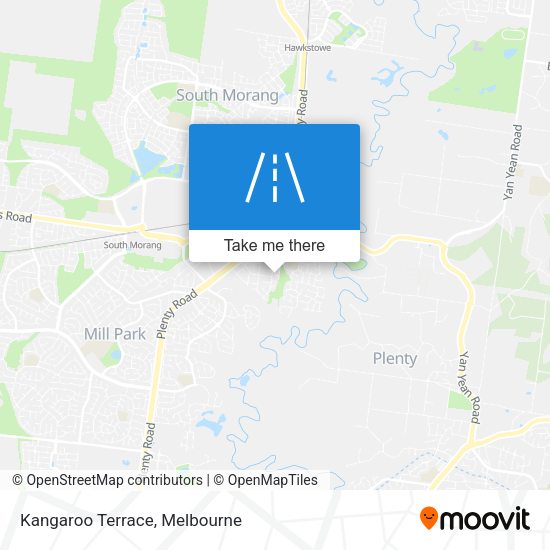 Kangaroo Terrace map