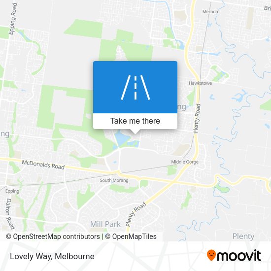 Lovely Way map