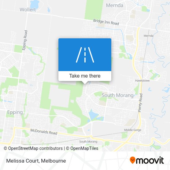 Melissa Court map