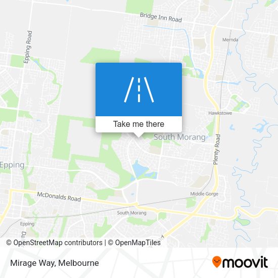 Mirage Way map