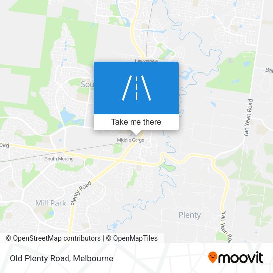 Old Plenty Road map