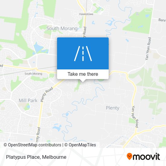 Platypus Place map